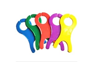 GENERIC 20 Pcs Large Yarn Bobbins - Plastic Thread Winding Boards for Knitting & Sewing - Wool Yarn Spools, Crochet Weave Winders, Sewing Machine Thread Holders (Multicolor)