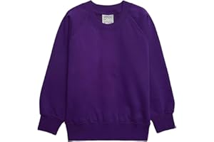 ZECO Boys Girls Unisex Crew Neck Sweatshirt School Uniform Kids Jumper (2-16 Years)