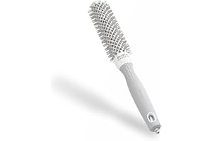 Olivia Garden Expert Blowout Speed – Spazzola rotonda in ceramica con corpo extra lungo per messe in piega 25% più veloci