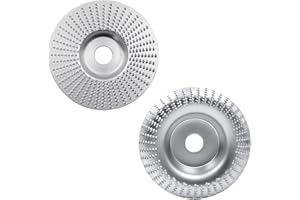 Zimjoy 2 Stück Holzschnitzscheibe Grinding Wheel,Winkelschleifscheiben,Wood Winkelschleifer Schleifscheibe,Holz Schleifscheibe für Winkelschleifer