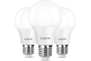 Lepro E27 Screw Bulbs 60W Equivalent, Warm White 2700K E27 LED Bulb, 8.5W 806lm Edison Screw ES LED Light Bulb, Energy Saving Light Bulbs for Lamp, Non-dimmable, Pack of 3