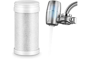NTMAICHY Wasserreiniger-Filterelement, Wasserfilter Wasserhahn Filterelement, Filterersatzelement Wasser Filtersystem Küchenzubehör Zur Entfernen Sie restliches Chlor, Splitt, Erde und Schwermetalle