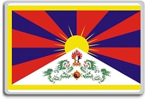PHOTOSIOTAS Flag Of Tibet Flag fridge magnet - Calamita da frigo