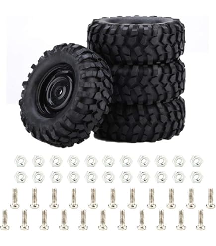 Pezzi Di Pneumatici In Gomma Per Ruote 1:10 RC Crawler Car Per Hspaxial Scx10 D90 Nero 95051580 - Foto 10