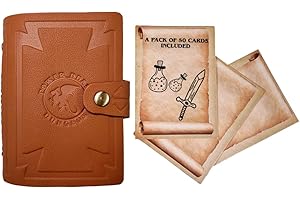 Power Beast Dungeon Libro Dungeons and Dragons 5a Edizione, Compendio Tascabile, Libro degli incantesimi, Guida del Dungeon Master, Giochi di Ruolo, D&D 5e, Set di Dadi, DND, + 50 Lettere Pergamena.