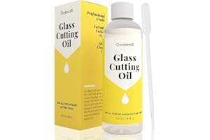 GODORA Glass Cutting Oil, Suitable for All Glass Cutting Tools, 4 Ounces Glass Cutter Oil is Used for Cutting Glass, Stained Glass, Glass Bottles, Tiles and Mirrors