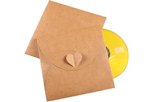 C.X.Y. 50 bustine busta custodia cuore regalo per CD e DVD In carta Kraft