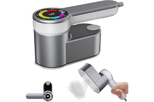 FROGETU Reise Dampfglätter Reisebügeleisen, 1200W Tragbarer Reise Bügeln mit 120 ml Wassertank, Handheld Dampfbügeleisen für Kleidung 2-in-1 Handheld, Mini Portable Dampfbügeleisen 5 Dampfstufen für Zuhause