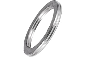 REPAIROCK ID 42mm Exhaust Manifold Gasket Prevent Leak Noise Exhaust Donut Gasket Muffler Ring Exhaust Flange Gasket for Car SUV Graphite Stainless Steel