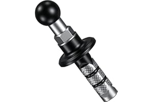 BRCOVAN Base di Montaggio a Sfera da 17 mm (0,67 pollici) per Stelo Forcella Moto Adatto per Garmin GPS Staffa con Presa a Sfera da 17 mm (0,67 '').