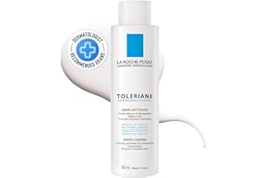 LA ROCHE-POSAY La Roche Posay Toleriane, Fluido Detergente e Struccante, Per Pelle Sensibile e Reattiva, Pelle Detersa a Fondo e Lenita, Irritazioni e Rossori Ridotti, Con Glicerina Idratante, 200 ml