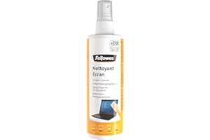 Fellowes Spray nettoyant pour écrans CRT/TFT/LCD, à Utiliser avec Un Chiffon, Formule Antistatique 250ml, 99718