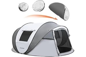 EchoSmile Tenda da Campeggio Istantanea Pop up per 2 Persone,Tenda Familiare per Campeggio,Tenda Automatica Portatile,Tenda a Cupola Resistente all'acqua,Facile da Montare e Antivento