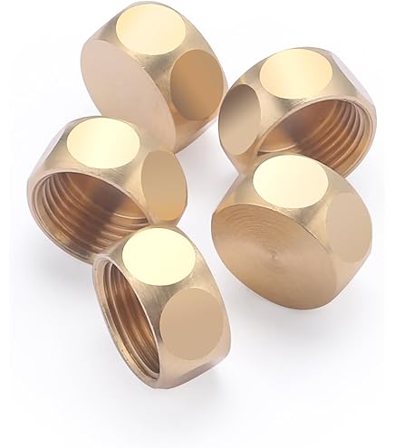 Cache Vis 12 Bouchons Laiton 1/2" Et 3/4" - Filetage Intérieur - Pour Plomberie Et Radiateurs - Kit Complet Joint Torique