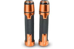 YUANQIAN Manubrio moto generale e tappo terminale del manubrio Compatible con CBR600RR CBR600 CBR 600 F2 F3 F4 F4i CBR600RR CBR 600 RR F2 F3 F4 F4I CBR600 F5(Arancione)