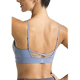 FITTIN Racerback Sports Bra for Women- Padded Seamless Activewear Bras for Yoga Gym Workout Fitness