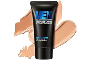 Trendyfave Mens BB Cream Foundation, BB Cream Light, Face Moisturiser For Oily Skin, Concealer For Mature Skin, Make-Up, Anti Aging, Anti Redness For Face