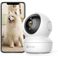 EZVIZ C6N Telecamera Wi-Fi Interno 1080p Videocamera Sorveglianza Interno Pan/Tilt/Zoom Compatibile con Alexa, Rotazione a 36
