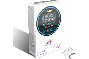 DJDCPOWER 48V 6500W solar Hybrid Wechselrichter 130A MPPT-Laderegler, 48VDC auf 220/230VAC Solarladung, mit Reiner Sinuswellenausgabe WiFi, mit Strombegrenzung und Reine Solarladung(with WiFi Module)