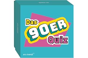 90er-Jahre Quiz – Retro-Fragespiel mit 66 Karten über Popkultur, Technik, Geschichte & Trends der 90er | Lustiges Gesellschaftsspiel für Erwachsene vom ars vivendi Verlag