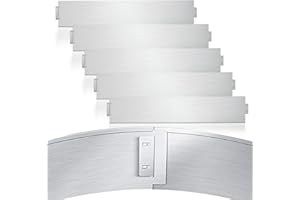 Tubiaz Rasenkante Metall Beetumrandung 30m x18cm verzinkt Mähkante Metall Palisade Gartenbeet (30 Stück Länge 1m Höhe 18cm)