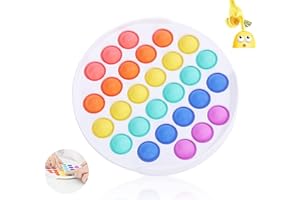 CAMFUN Empuje y Haga estallar la Burbuja Sensorial Fidget para niños o para el ADHD Add,Exprima la Burbuja de extrusión para niños Adultos,Redondo