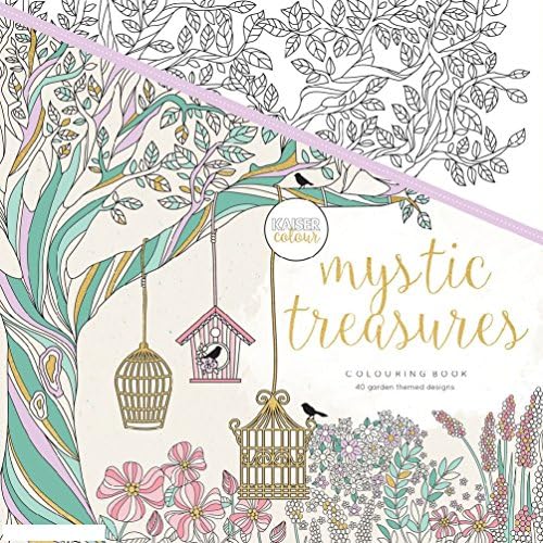 Adult Colouring Book Quality 'Mystic Treasures' 250 x 250mm CL510