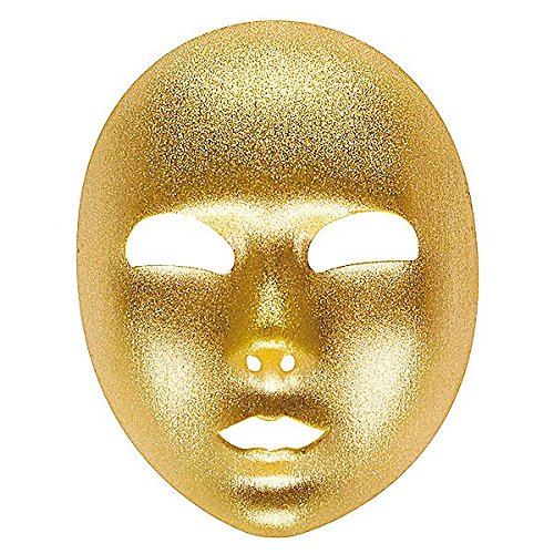 Preisvergleich Produktbild Widmann 6476G - Goldene Gesichtsmaske