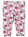 M&Co Baby Girls Winter Casual Floral Print Jersey Full Length Leggings Bright Pink 2/3 Yr