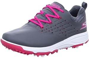 SKECHERS GO GOLF Skechers GoGolf Pro2 Kids Spiked Golf Shoes Charcoal/Pink 4 (37)