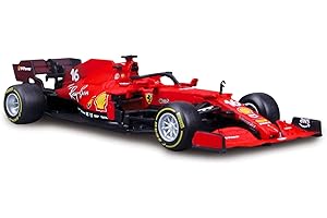 Bburago Ferrari - Modellino auto in scala 1:43 F1 SF21 pilota LECLERC R&P- Dettagli realistici