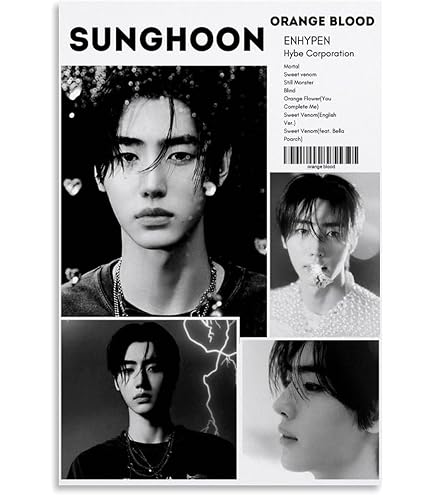 VGDFH Enhypen Kpop Leinwandposter, Ungerahmt, 30 X  Produktbild-Vorschau 14