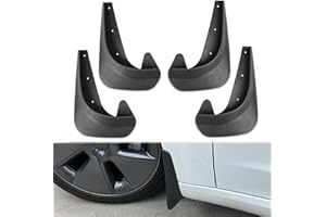 DREAMIZER 4PCS Parafanghi Parafango Paraspruzzi Protettiva Protezione Antispruzzo Guardie Fango Anteriore & Posteriore Auto in Plastica