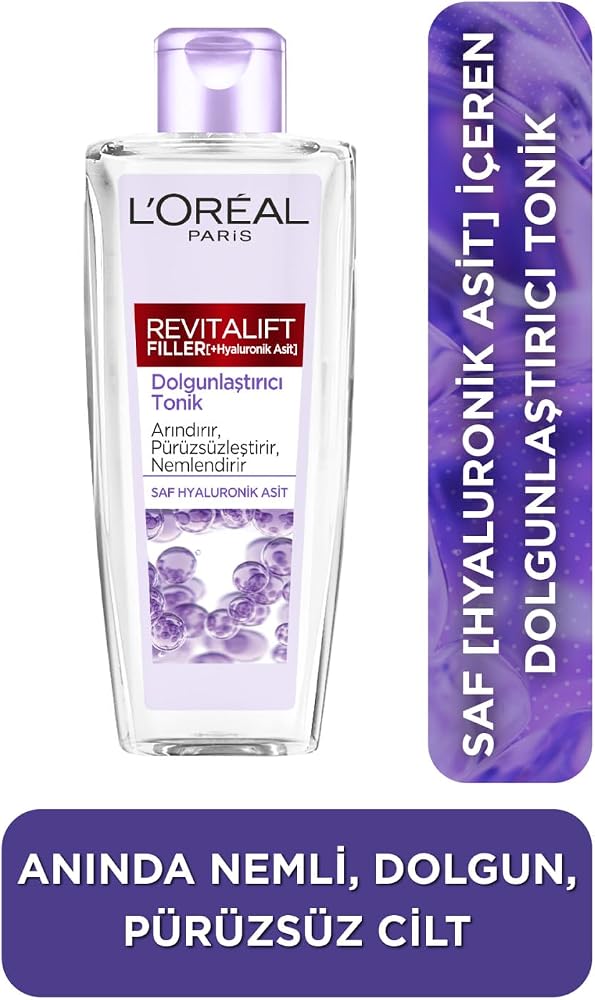 L'Oreal Paris Revitalift Filler Dolgunlaştırıcı Tonik 200 ml - Hyaluronik Asit, 3600523965663