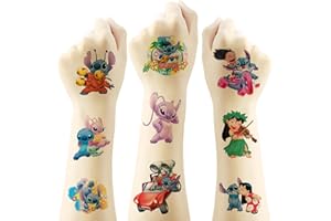 YANGSIW Cute Temporary Tattoo for Kids, 20 Sheets Big Children's Temporary Tattoo Body Art Tattoo Stickers,Goody Bag Stuffers Party Bag Fillers (2x2 Inch) …