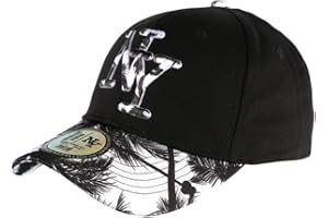HIP HOP HONOUR Casquette Enfant Blanche et Noire Fashion Hawai Baseball NY de 7 à 12 Ans - Taille: Taille Unique - Couleur: Blanc - Garçon
