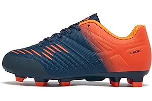 LEOCI Fußballschuhe for Jungen Mädchen Kinder Little Kids Firm Ground Sportliche Football Boots