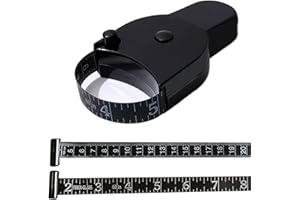 Retrattile Misura di Nastro, Suiyeejan Nastro Di Misurazione Del Corpo, 150cm/60 Pollici Nastro di Misurazione del Corpo Retrattile, per Misurazione Corpo Girovita Fianchi Torace, Nero Scuro