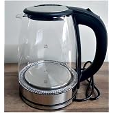 1.8L Electric Kettle Kettle 1500W Fast Boiling LED Light with Crwn Glass Body
