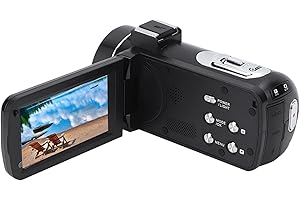 Archuu Cámara de Video Digital portátil, 30MP 4K Anti-vibración 1080P HD 18X Zoom Pantalla táctil IPS de 3 Pulgadas Cámara de Video Digital Videocámara