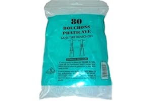 Bouchonnerie Jocondienne 240B Lot de 80 Bouchons Praticave Plastique Blanc 17,5 x 26 x 5 cm