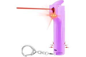 ZNYSMART 3-in-1 Self-Defence Personal Security Alarm with Animal Repellent Spray Keyring for Women, 130dB Siren & Strobe Lights, Rechargeable, Bottle Replaceable Purple