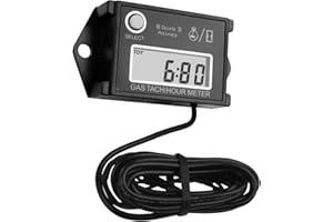 NINE-RONG Jayron JR-HM026 Tachymètre et Compteur Horaire de Vitesse Numérique pour Motos,VAT,Moteurs marins,Tracteurs,Tondeuses à Gazon