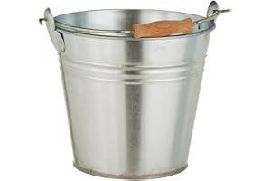 Dehner Dekoeimer, Ø 26 cm, Höhe 23 cm, verzinkt, silber