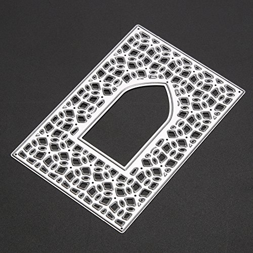 Amazingdeal365 Fenster Metall Form Schablonen Schneiden DIY Dekor Sammelalbum Karten Buchzeichen Lesezeichen als Geschenk für Freunde Geburtstag Kinder,Kindergarten Hobby Schule Handarbeit Unterricht usw. Ein tolles Geschenk! - 3