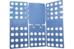 IGADGITZ HOME U7127 Piega Magliette, Piega Camicie, Piega Abiti Regolabile, Folding Clothes Board - Blu