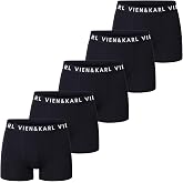 VIEN&KARL 5'li Paket Erkek Premium Boxer Siyah M