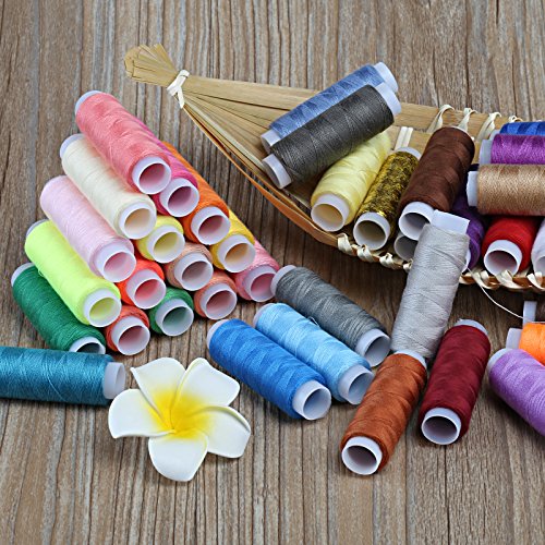 LIHAO 39x Nähgarn Polyester Multi Farben Set 200 Yard Sewing Thread Nähset - 7