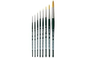 DaVinci ESPACE BEAUX ARTS Da Vinci 1570 Serie - Aquarell-Pinsel-8er Set NOVA-Synthetik no.10/0, 5/0, 3/0, 2/0, 0,2,6, 12.