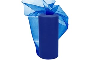 EUBSWA Rollo de Tul Azul Oscuro 30cm x 92M, Rollo de Tul para Bodas 100 Yardas Tela de Tul para DIY Falda de Mesa Arco Decoración de Fiesta